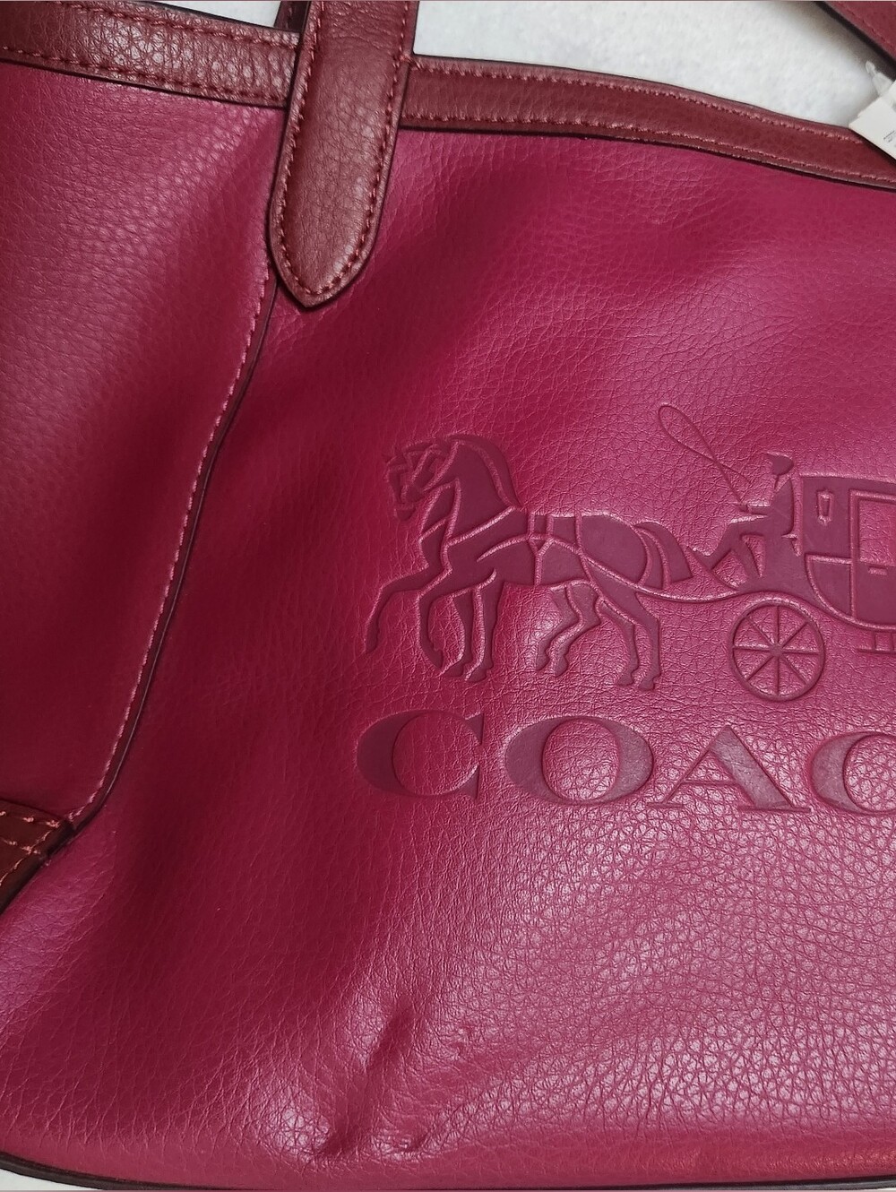 Coach Tote Bag 27 in Colorblock With Horse And Carriage - Picture 5 of 5